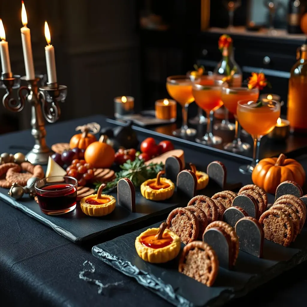 AdultApproved Eerie Eats:  Sophisticated Halloween Buffet Themes