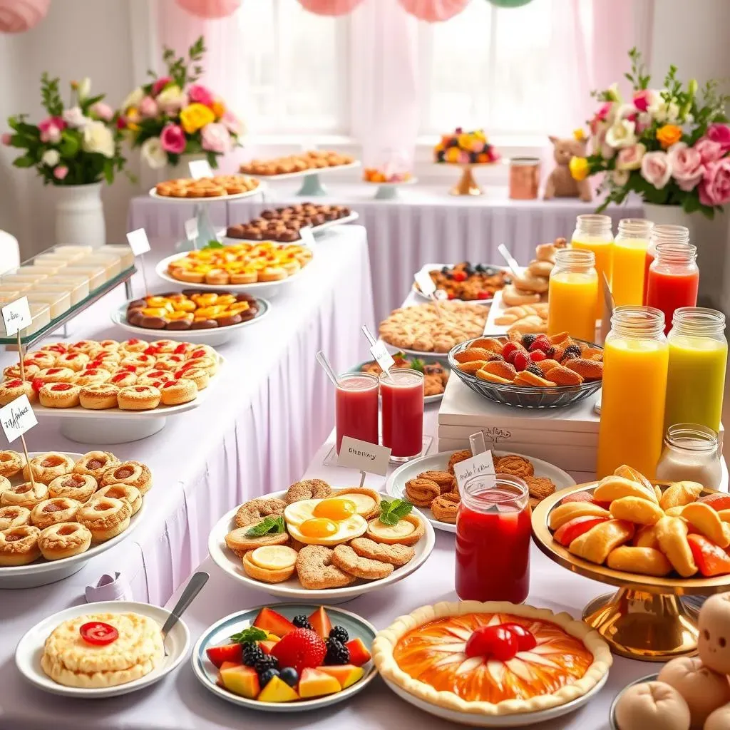 Amazing Baby Shower Buffet Ideas with Brunch Options