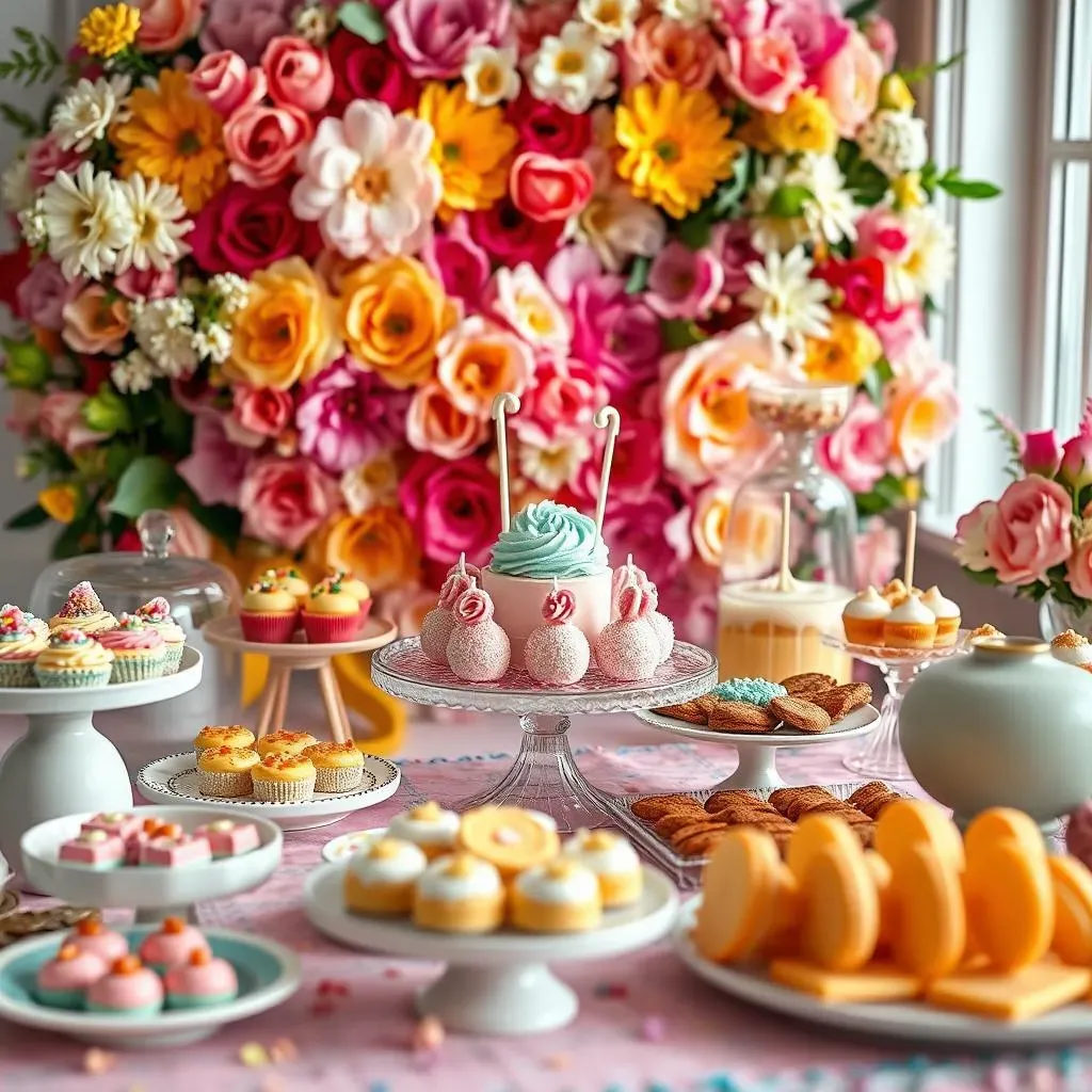 Amazing Baby Shower Buffet Ideas with Cake Pops