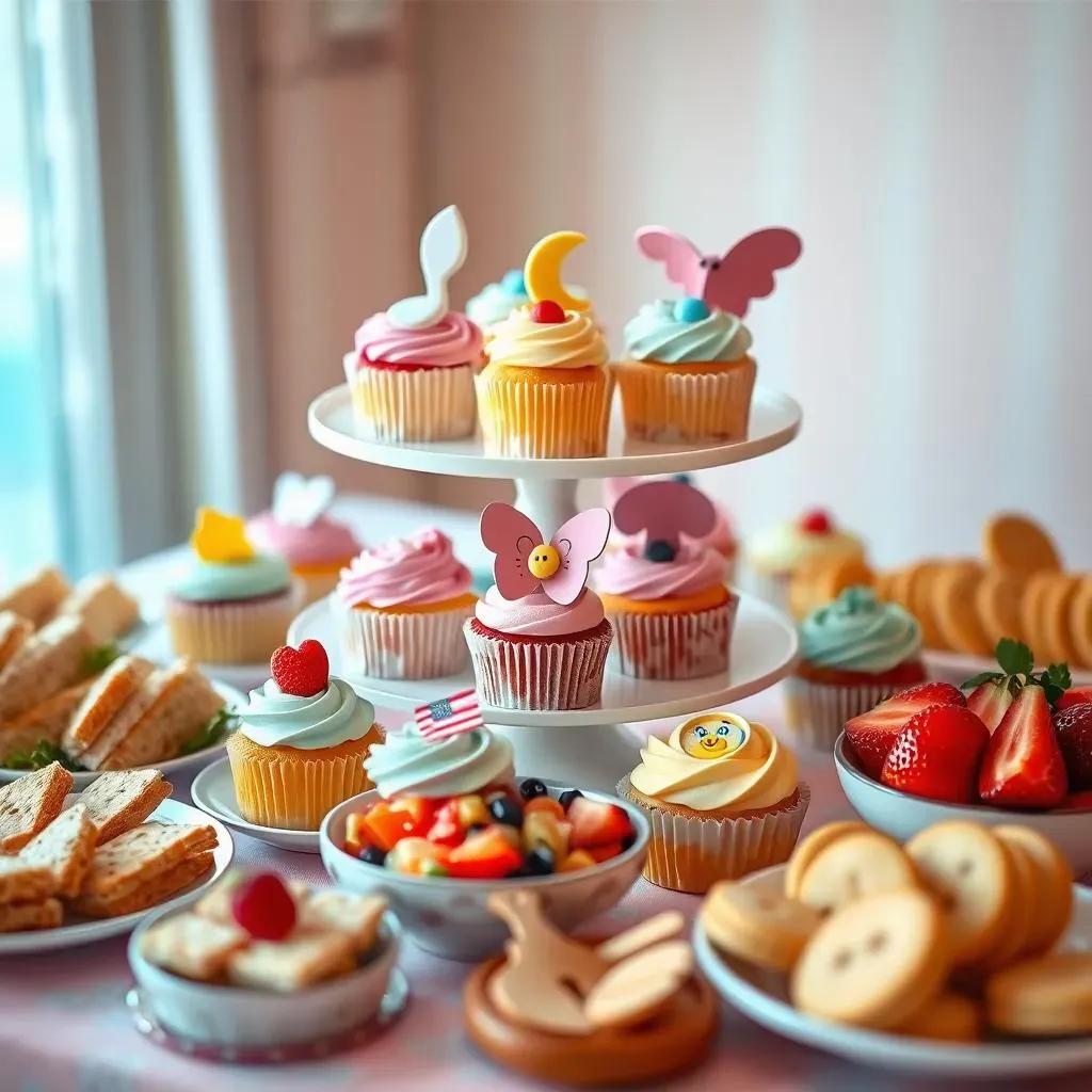 Amazing Baby Shower Buffet Ideas with Cupcakes