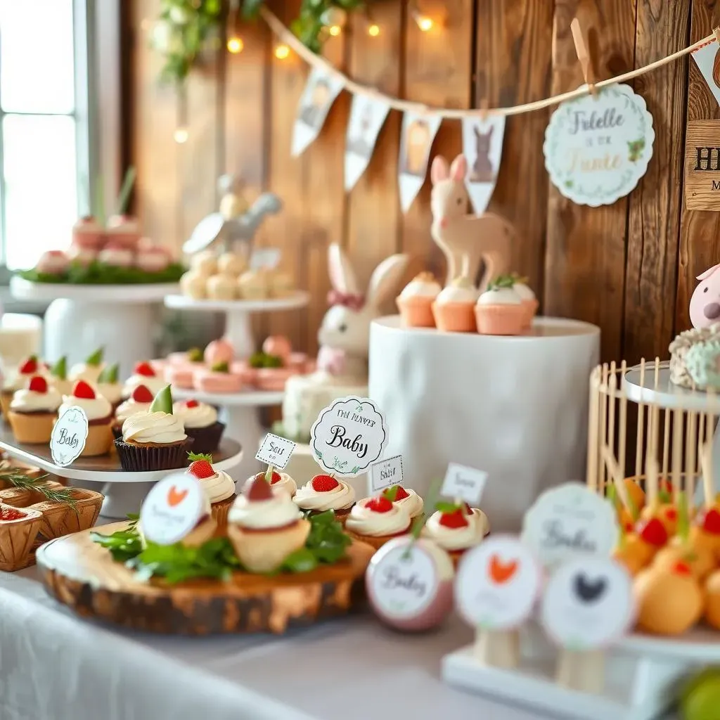 Amazing Baby Shower Buffet Ideas with Custom Labels