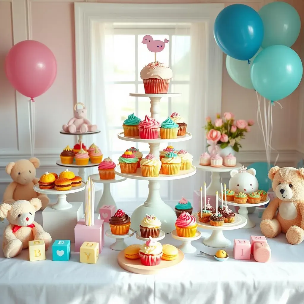 Amazing Baby Shower Buffet Ideas with Desserts