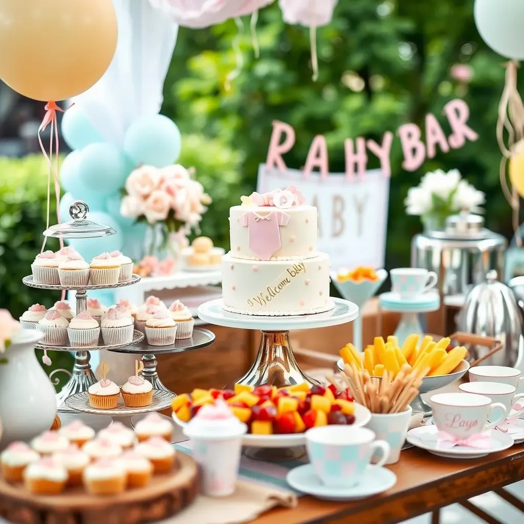 Amazing Baby Shower Buffet Ideas with Themed Decorations