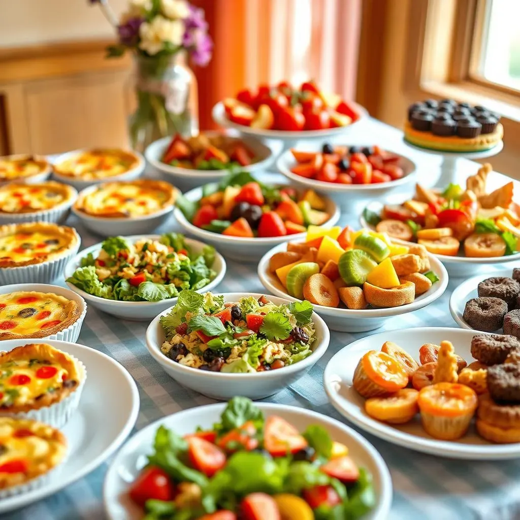 Amazing Baby Shower Buffet Ideas with Vegetarian Options