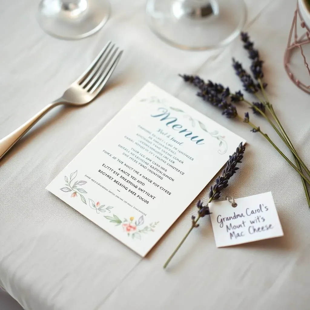 Beyond the Basics: Making Your Wedding Buffet Menu Template Stand Out