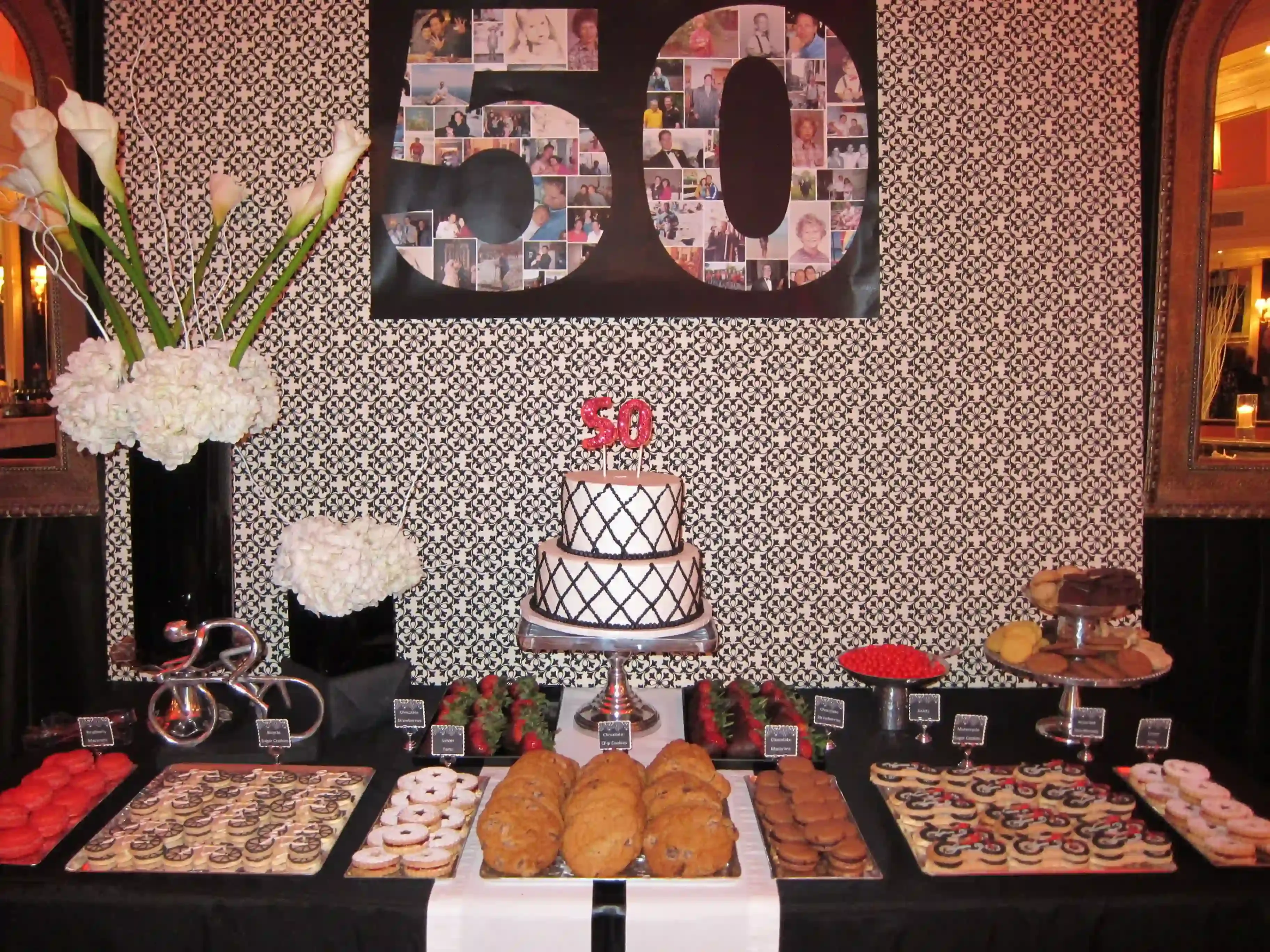 Beyond the Candy: Decor and Display for 50th Birthday Buffets