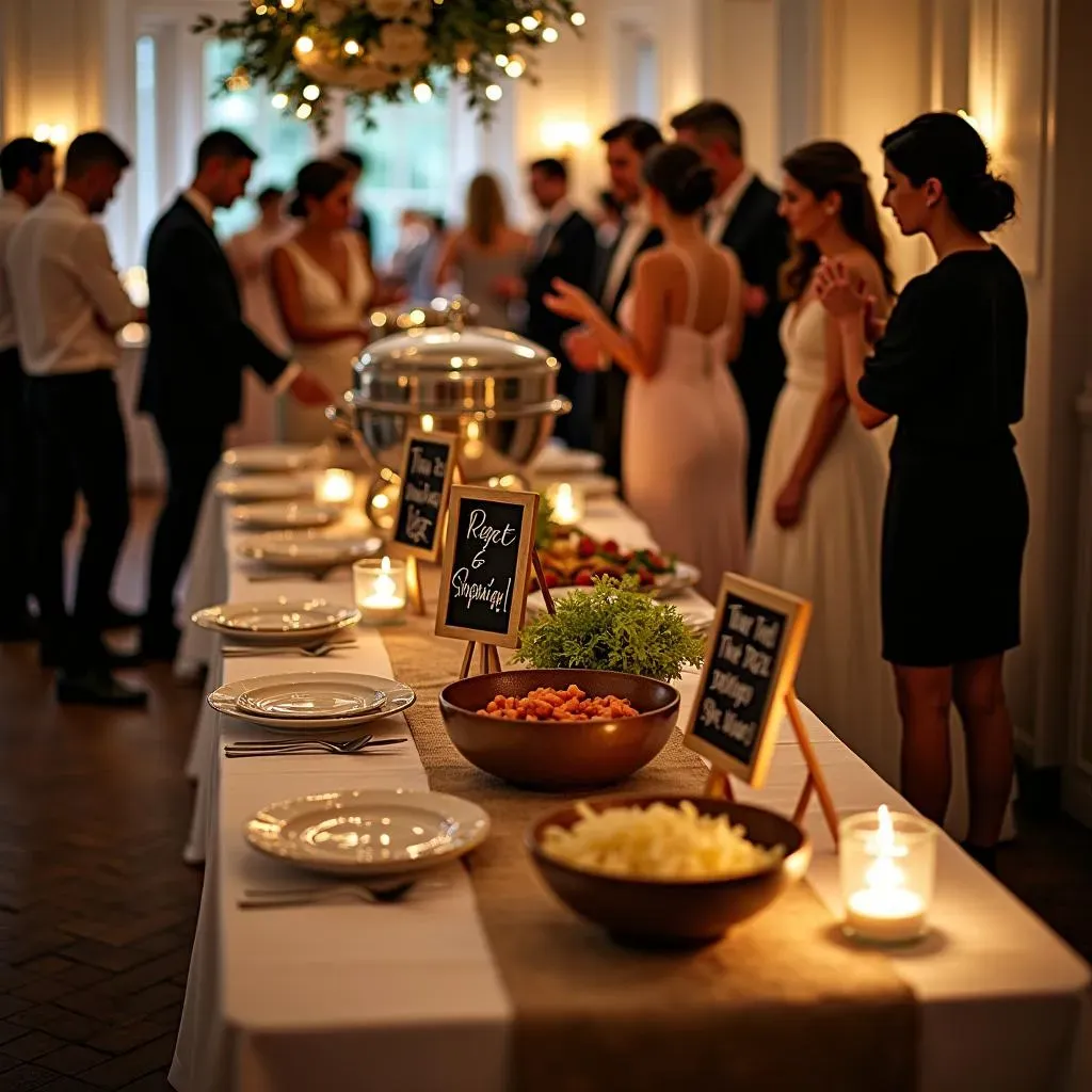 Beyond the Food: Details in Great Wedding Buffet Images