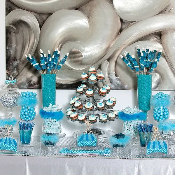 Great Blue Candy Buffet Ideas for Weddings & More