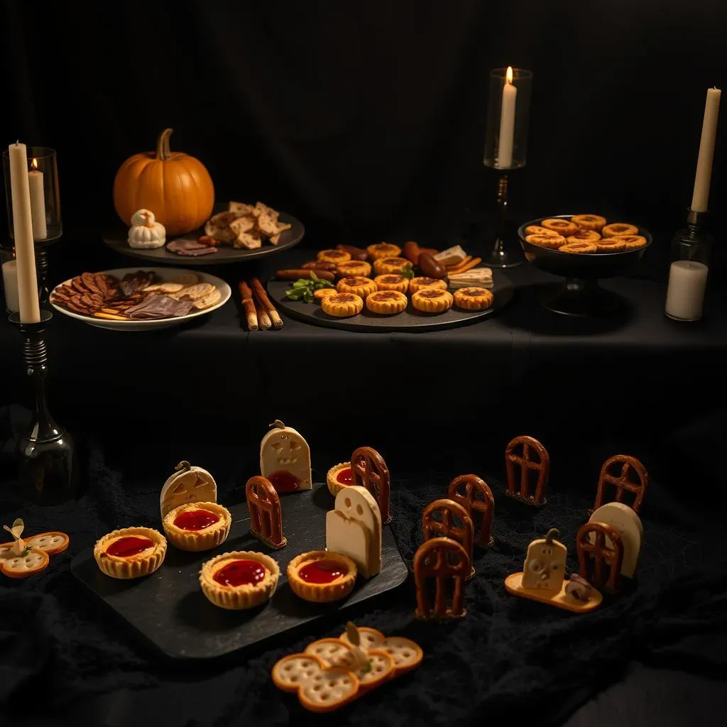 Boozy Bites & Spooky Sips:  Adult Halloween Buffet Ideas