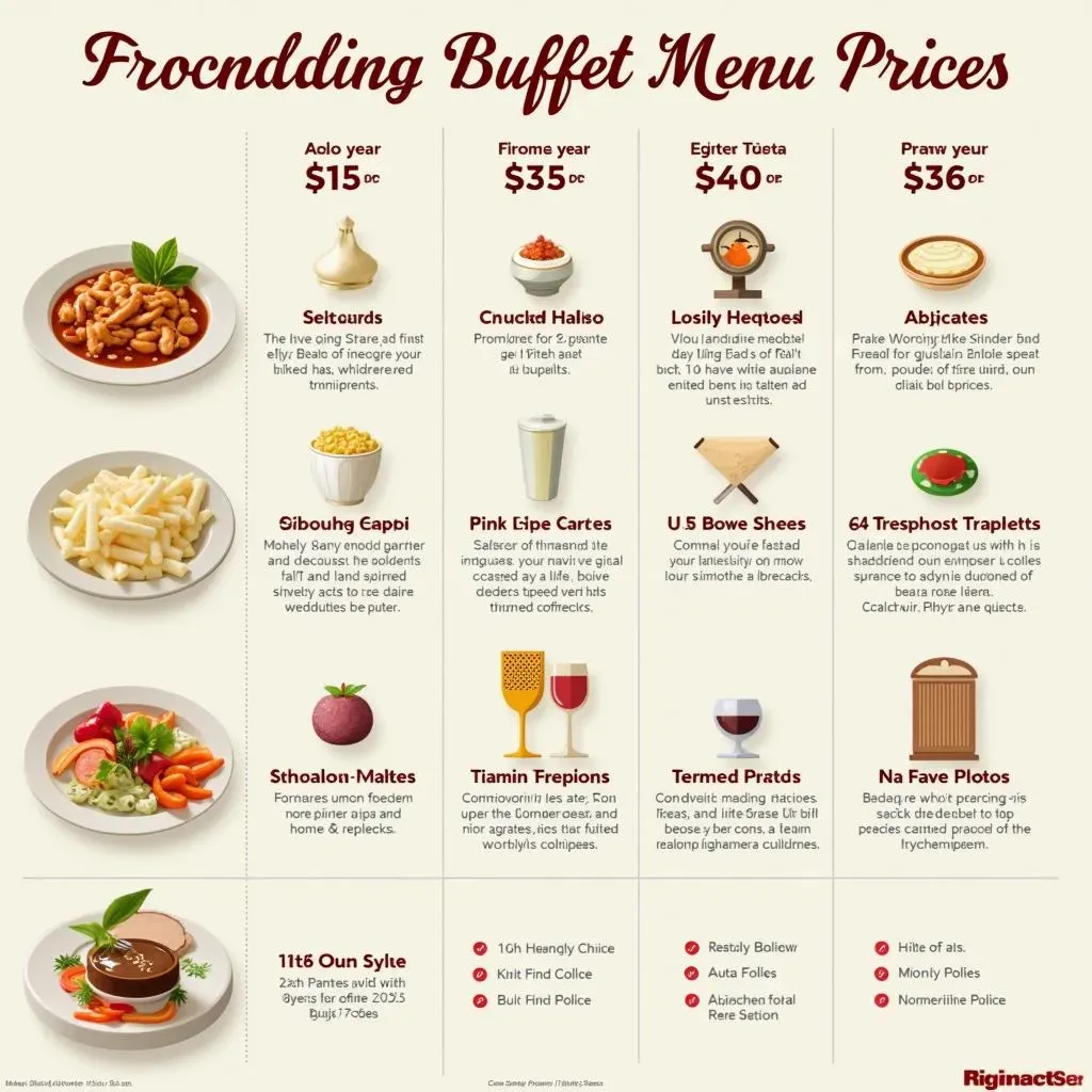 Breaking Down Typical Wedding Buffet Menu Prices