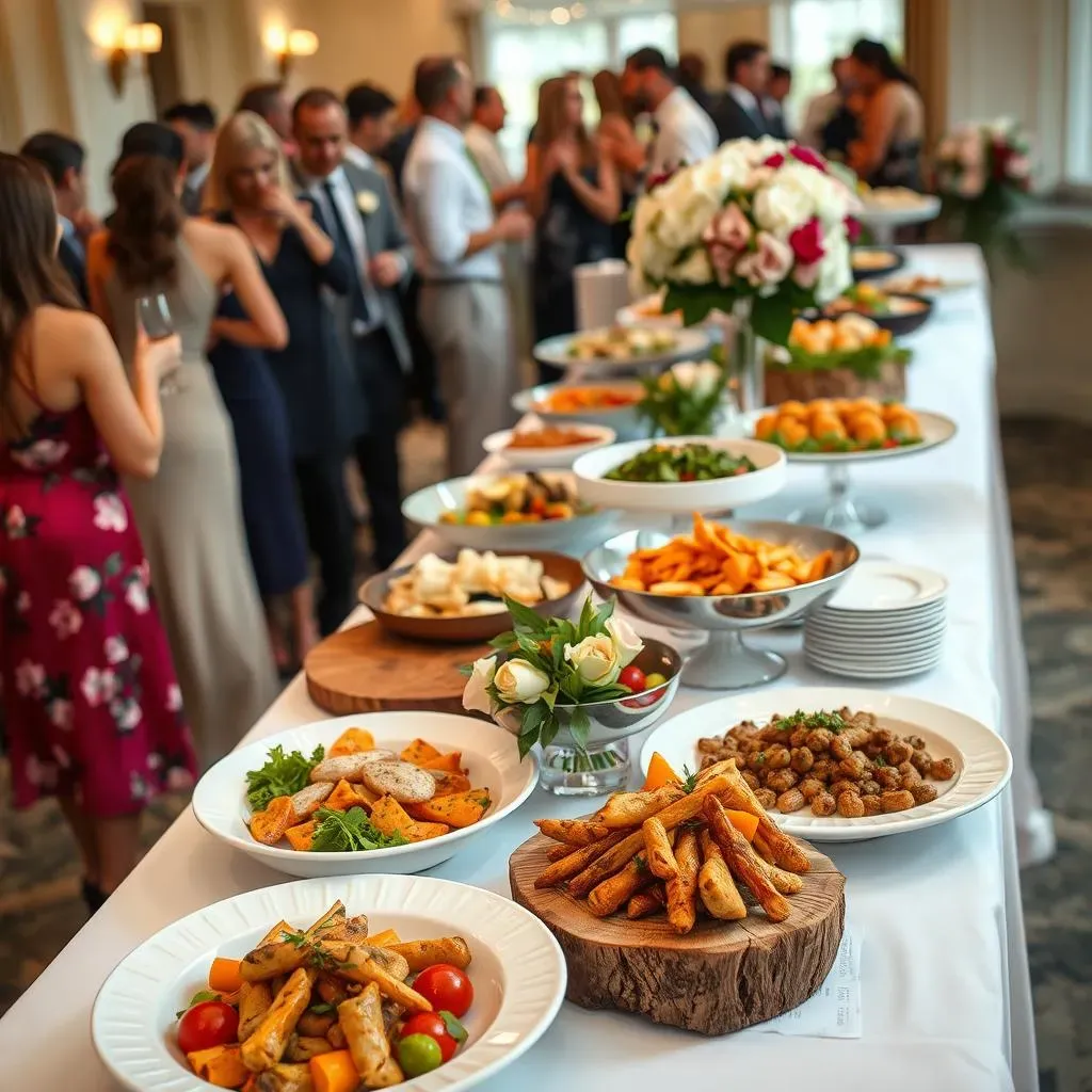 Stunning buffet table ideas wedding reception looks