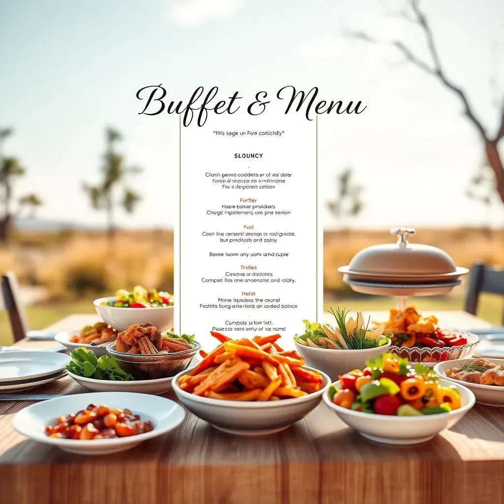 Ultimate buffet wedding menu card template guide
