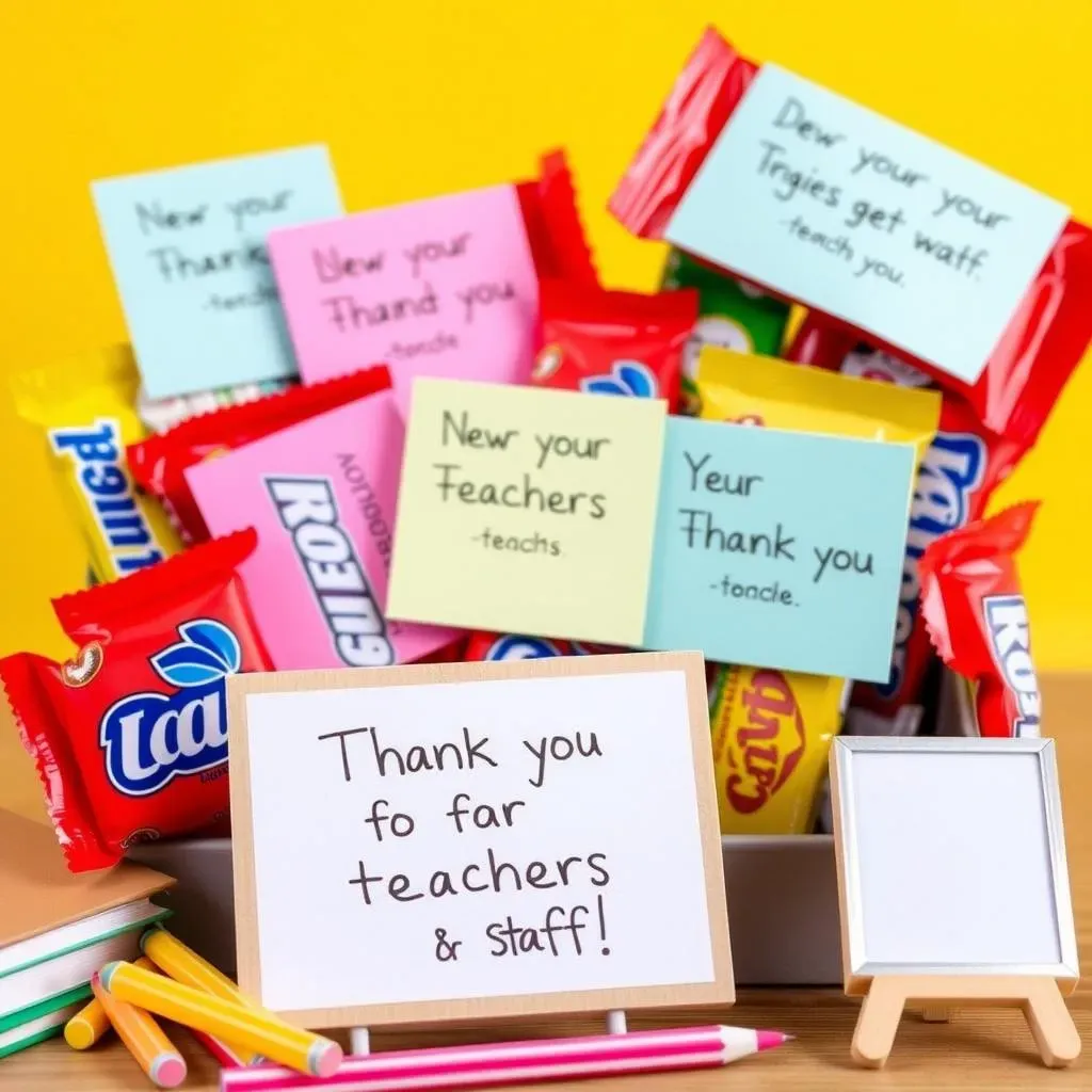 Candy Bar Sayings for Teachers and Staff:  A Sweet Thank You