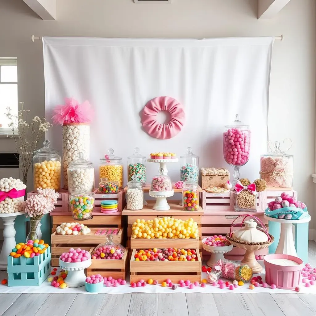 Amazing Candy Buffet Ideas with Colored Sweets