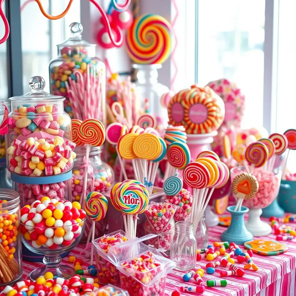 Amazing Candy Buffet Ideas with Lollipops