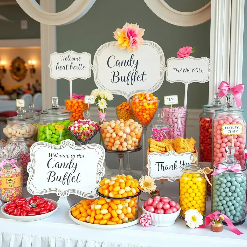 Ultimate Candy Buffet Ideas with Signage