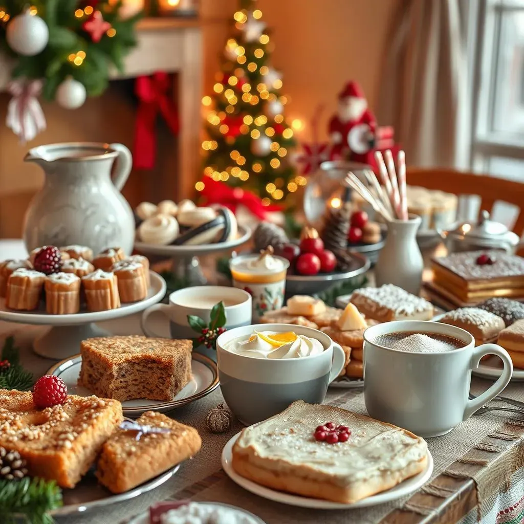 Christmas Breakfast Buffet: Drinks and Sweet Treats