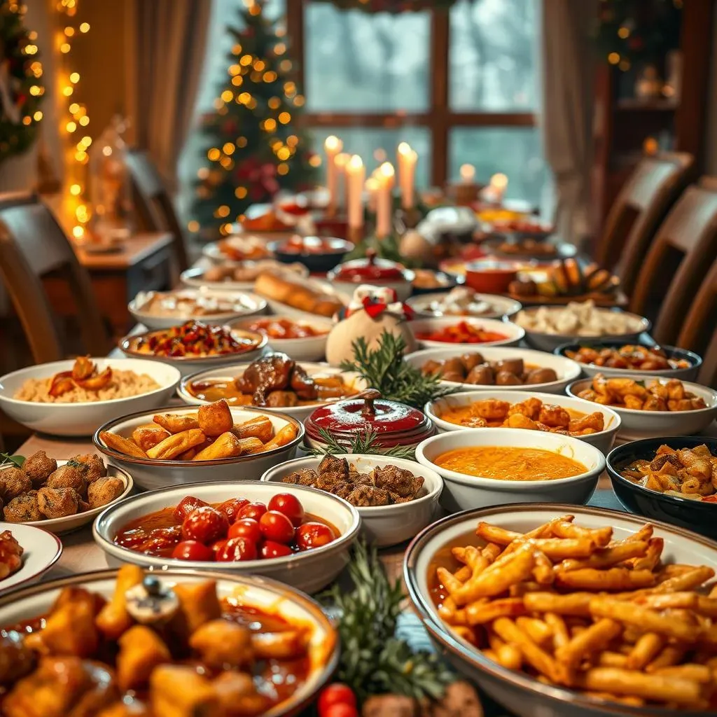 Ultimate Christmas Buffet: Hot Dishes Included!