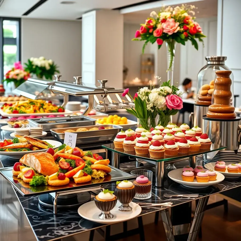 Amazing Corporate buffet ideas with desserts stations