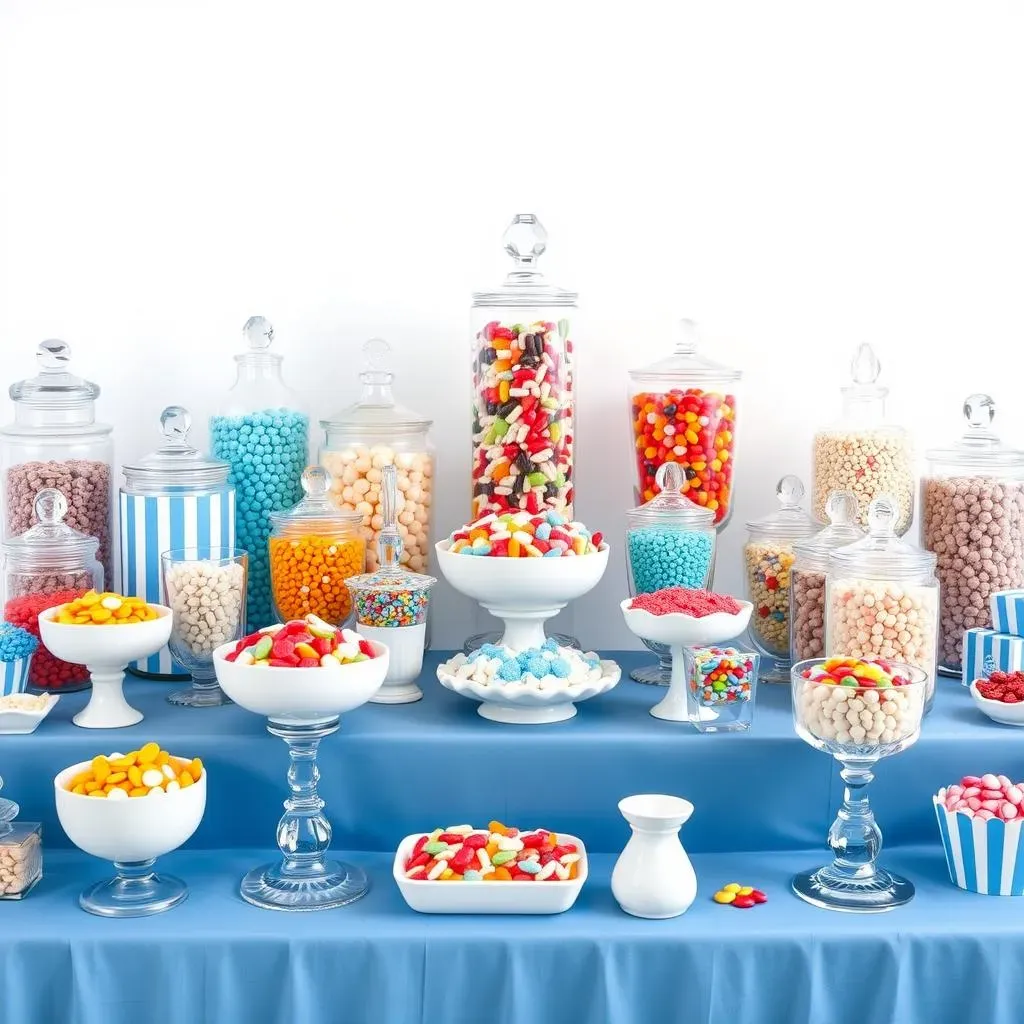 Crafting Your Perfect Blue and White Candy Buffet