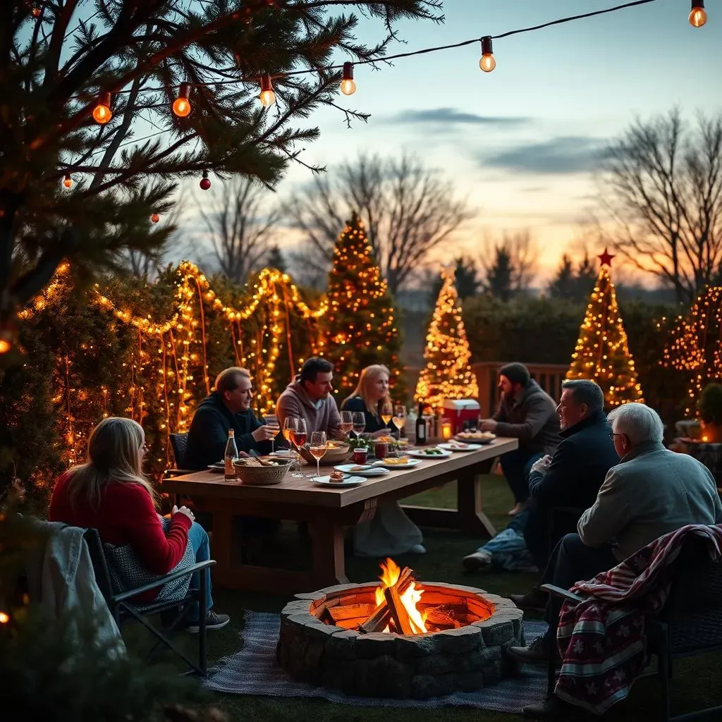 Creating a Cozy Christmas Atmosphere for Your Outdoor Buffet