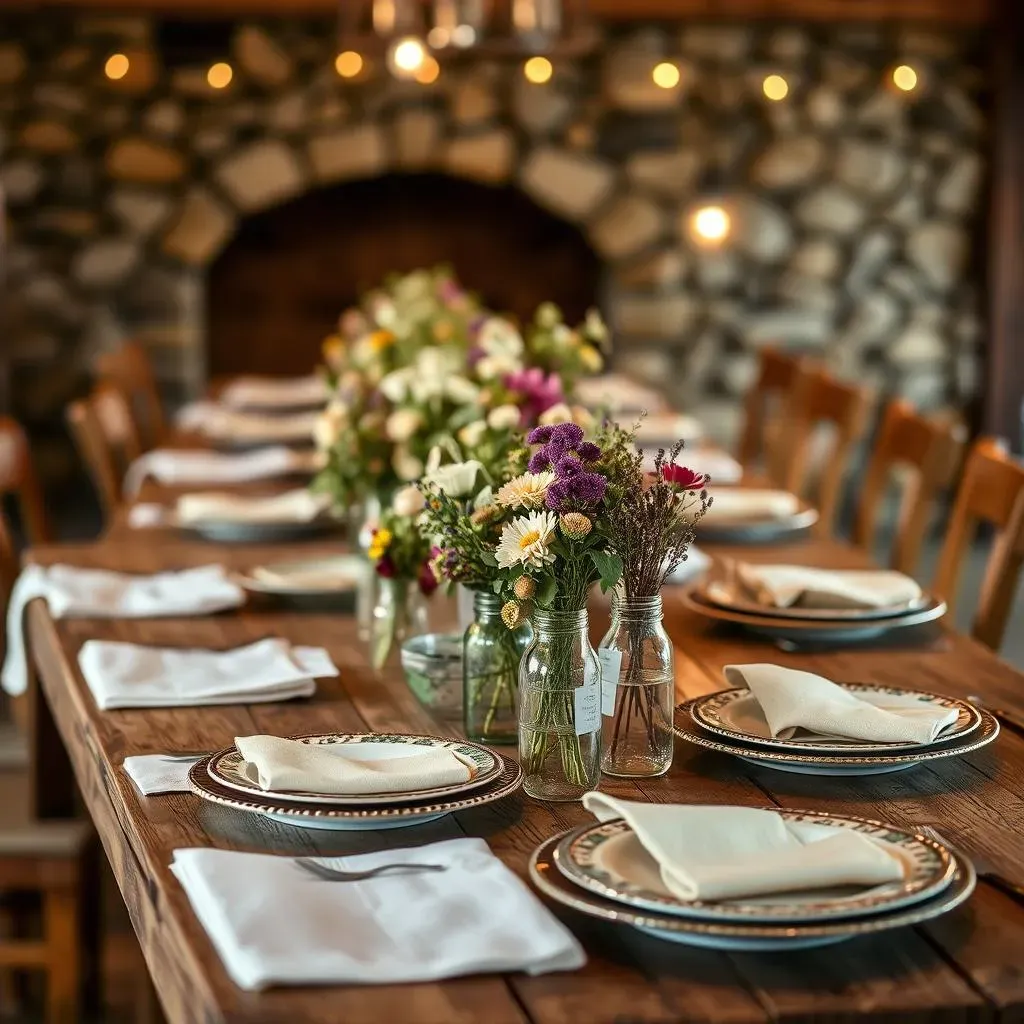 Creating a Rustic Wedding Buffet Vibe