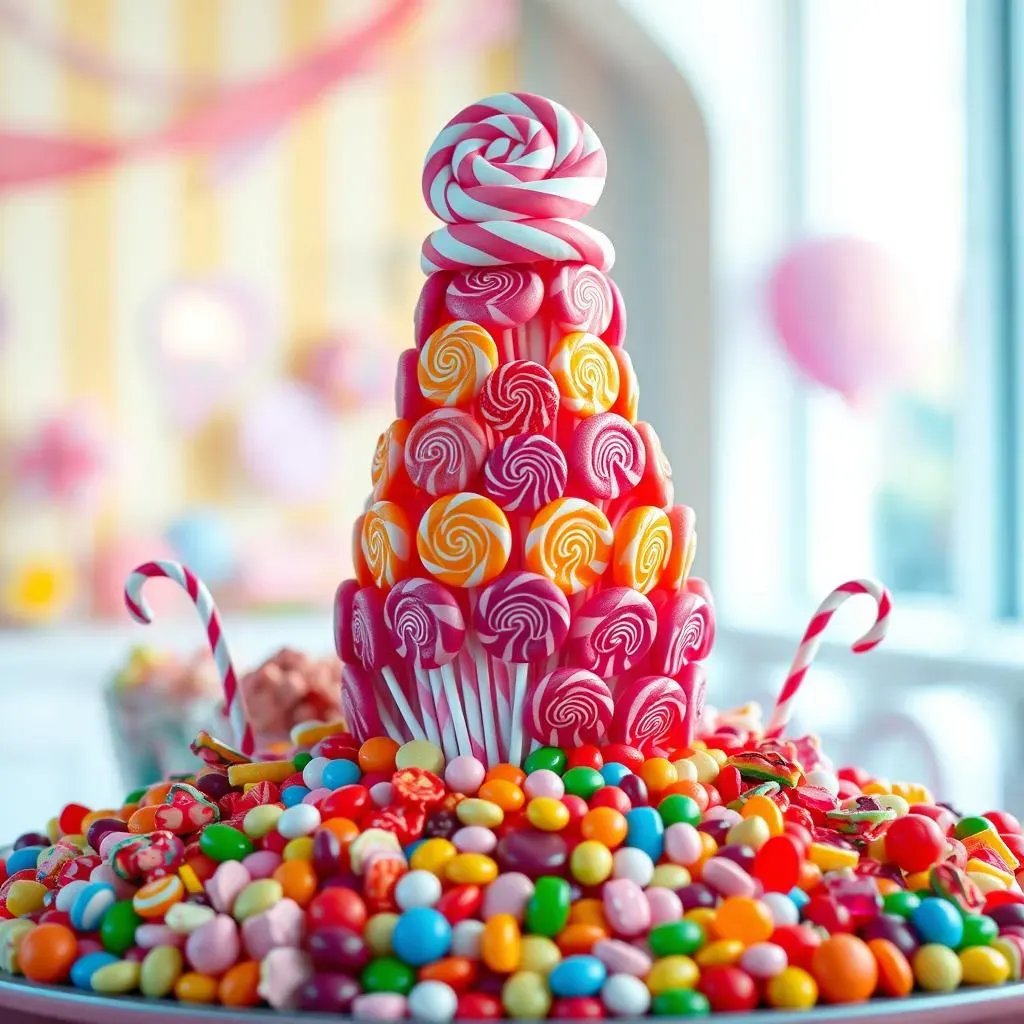 Creative Candy Buffet Designs Featuring Lollipops