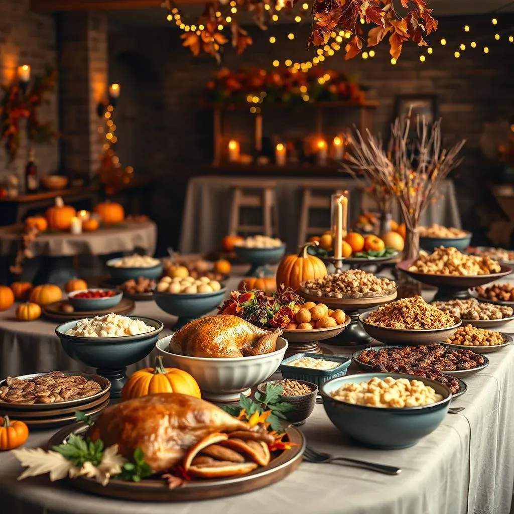 Creative Thanksgiving Buffet Displays & Decor