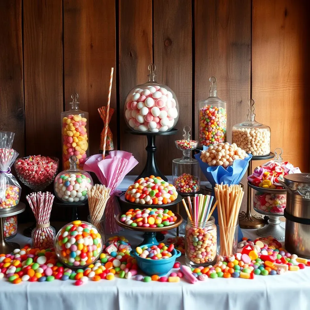 Creative Wedding Reception Candy Buffet Ideas: Themes and Displays