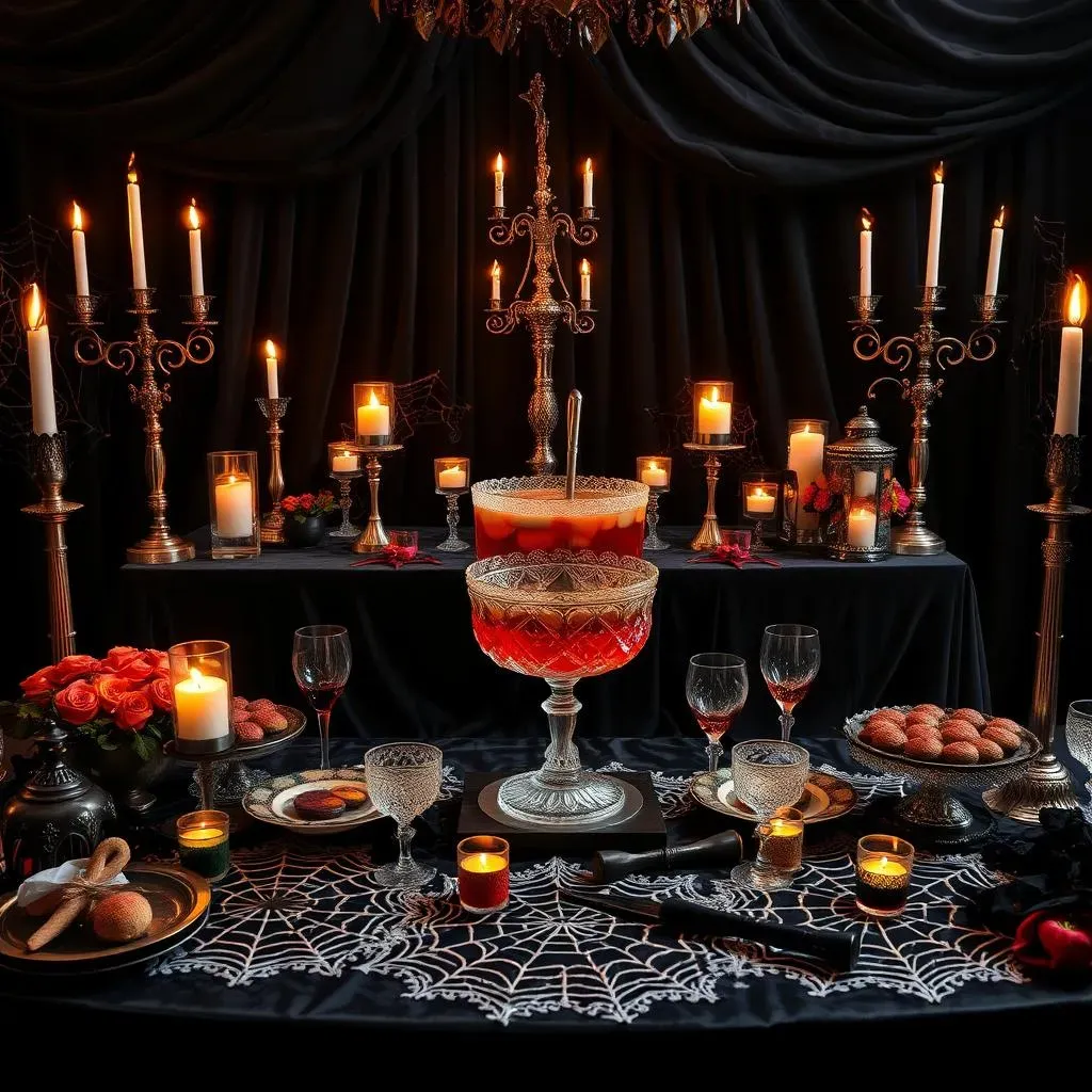 Creepily Chic: Elegant Halloween Buffet Ideas