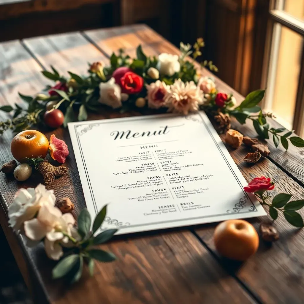 Customizing Your Buffet Wedding Menu Card Template Like a Pro