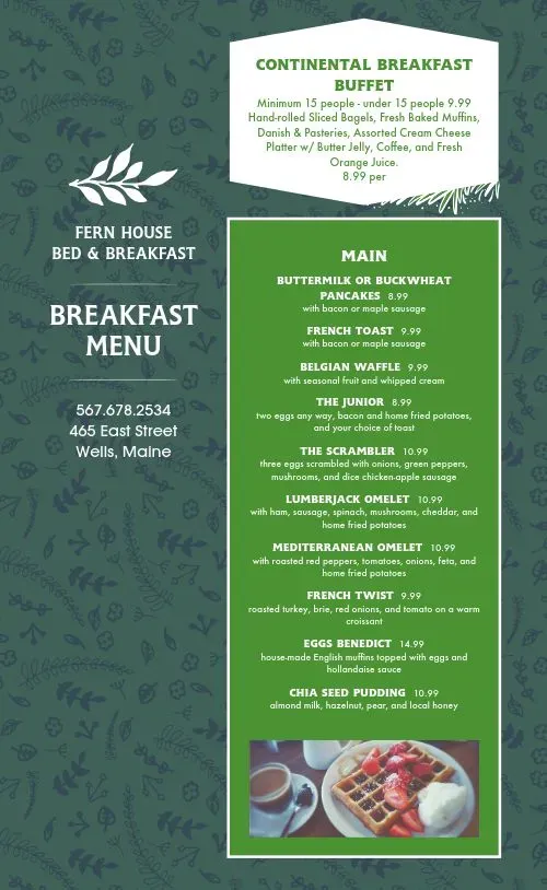 Decoding the Breakfast Buffet Menu List