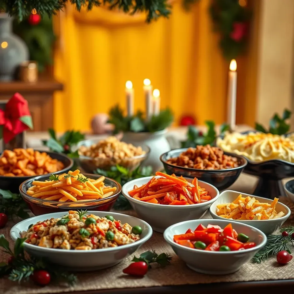 Delicious Vegetarian Christmas Buffet Sides & Appetizers