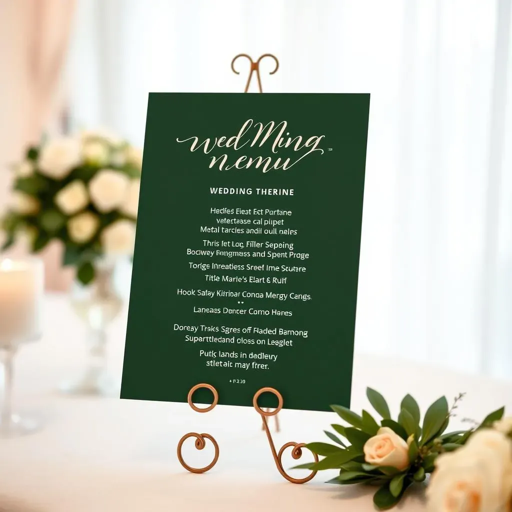 Designing Your Wedding Buffet Menu Sign for Impact