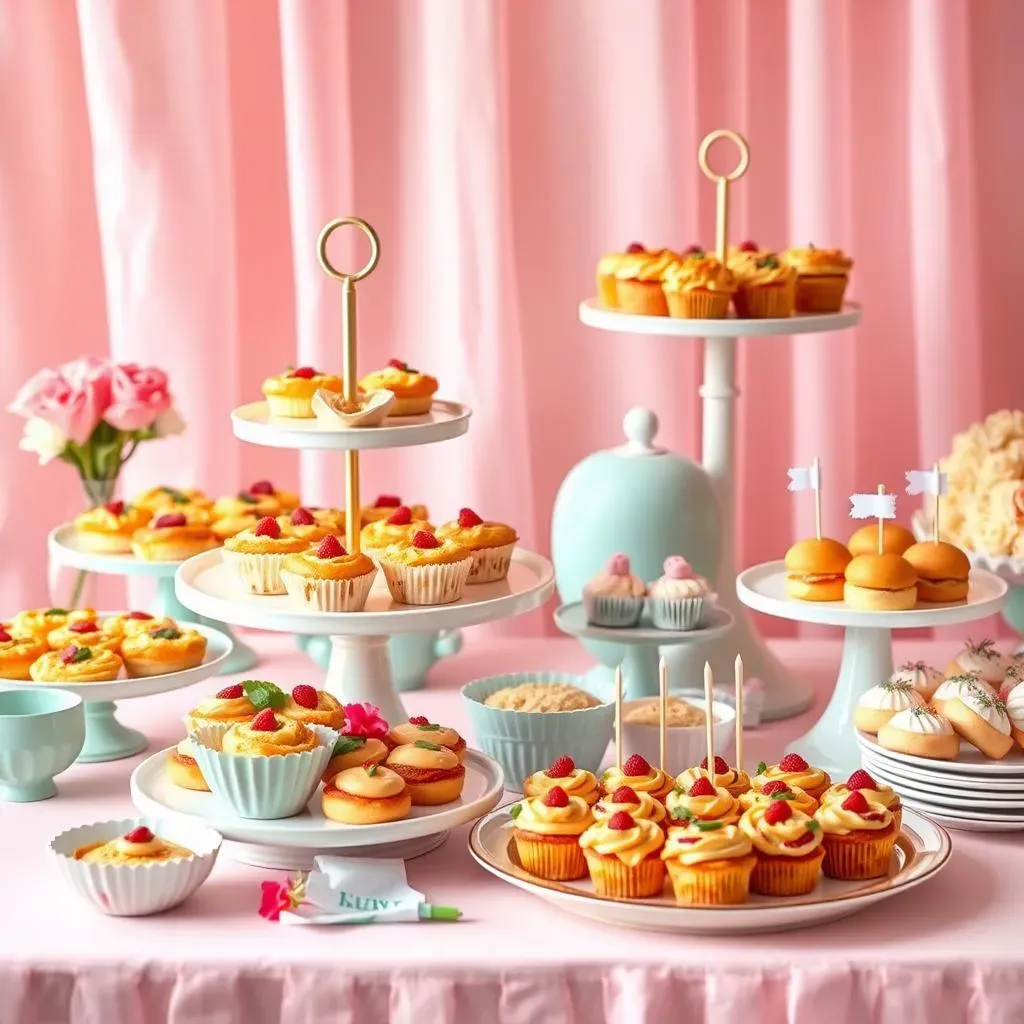 DIY Baby Shower Buffet Food Ideas and Presentation