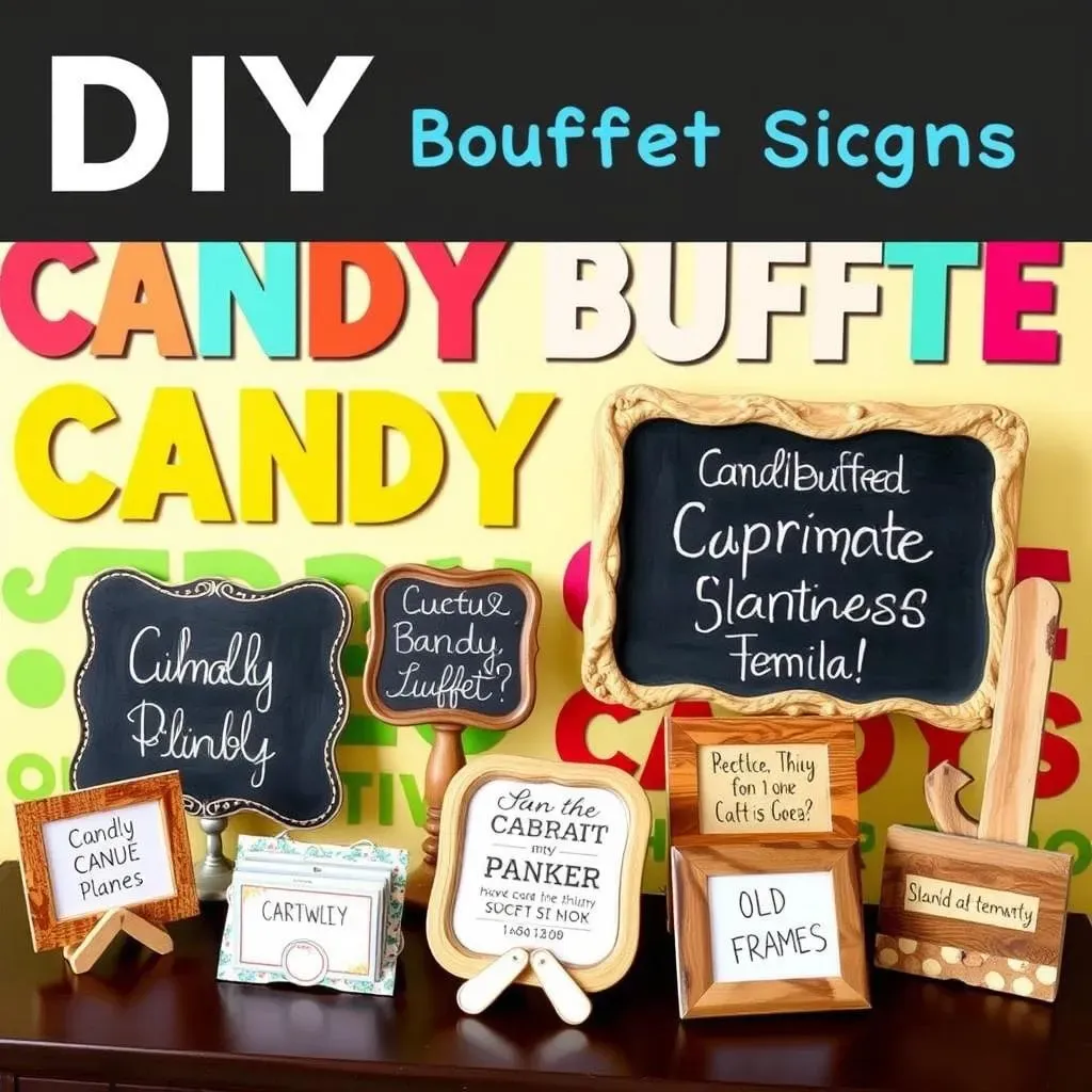 DIY Candy Buffet Sign Ideas and Where to Buy Them