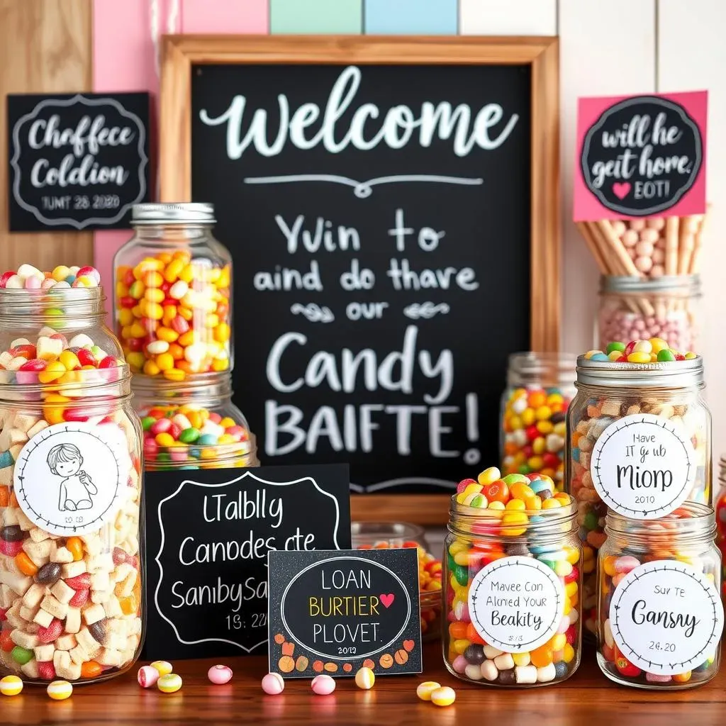 DIY Candy Buffet Signage:  Affordable and Personalized Ideas