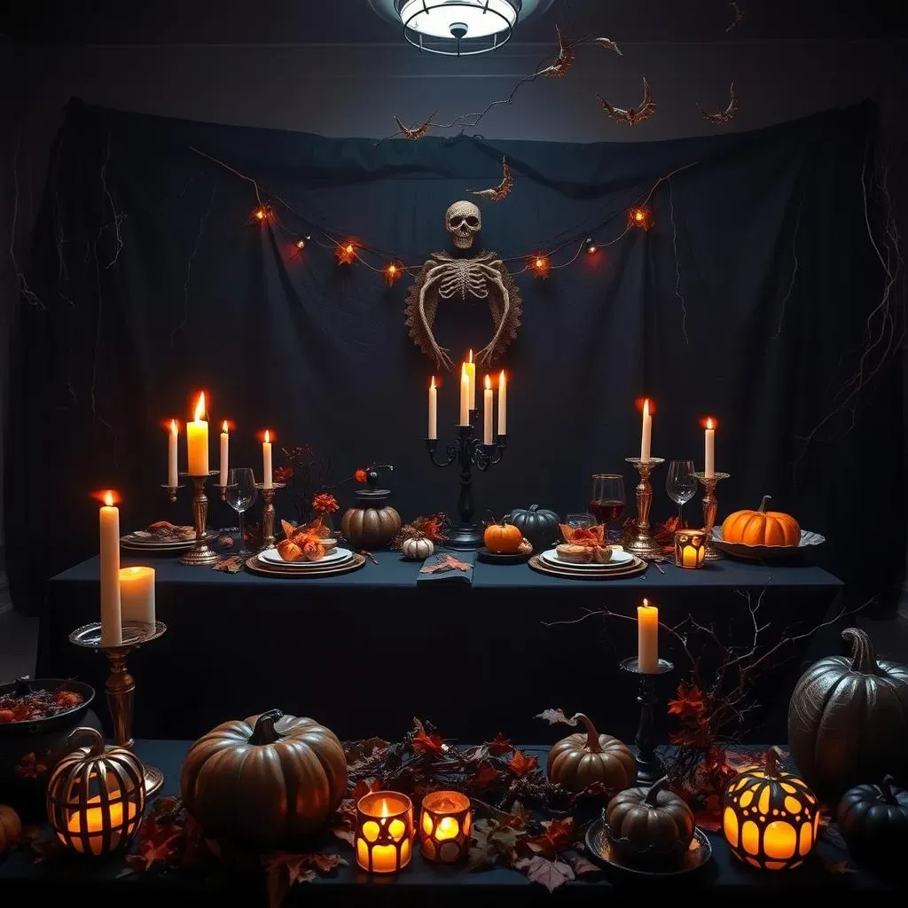 DIY Decorations and Setup for Your Halloween Buffet