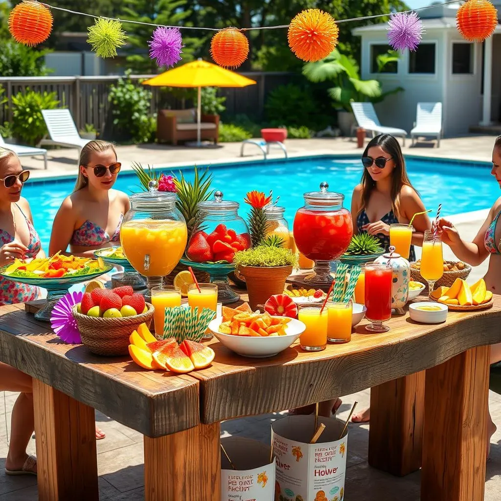 Absolute DIY Pool Party Buffet Setup: Fun &amp; Easy!