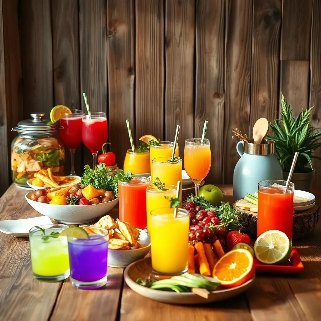 Drink Bar Delights:  Elevating Your Brunch Buffet Set Up Ideas