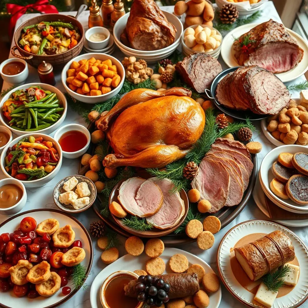 Essential Dishes for a Festive Christmas Dinner Buffet Spread