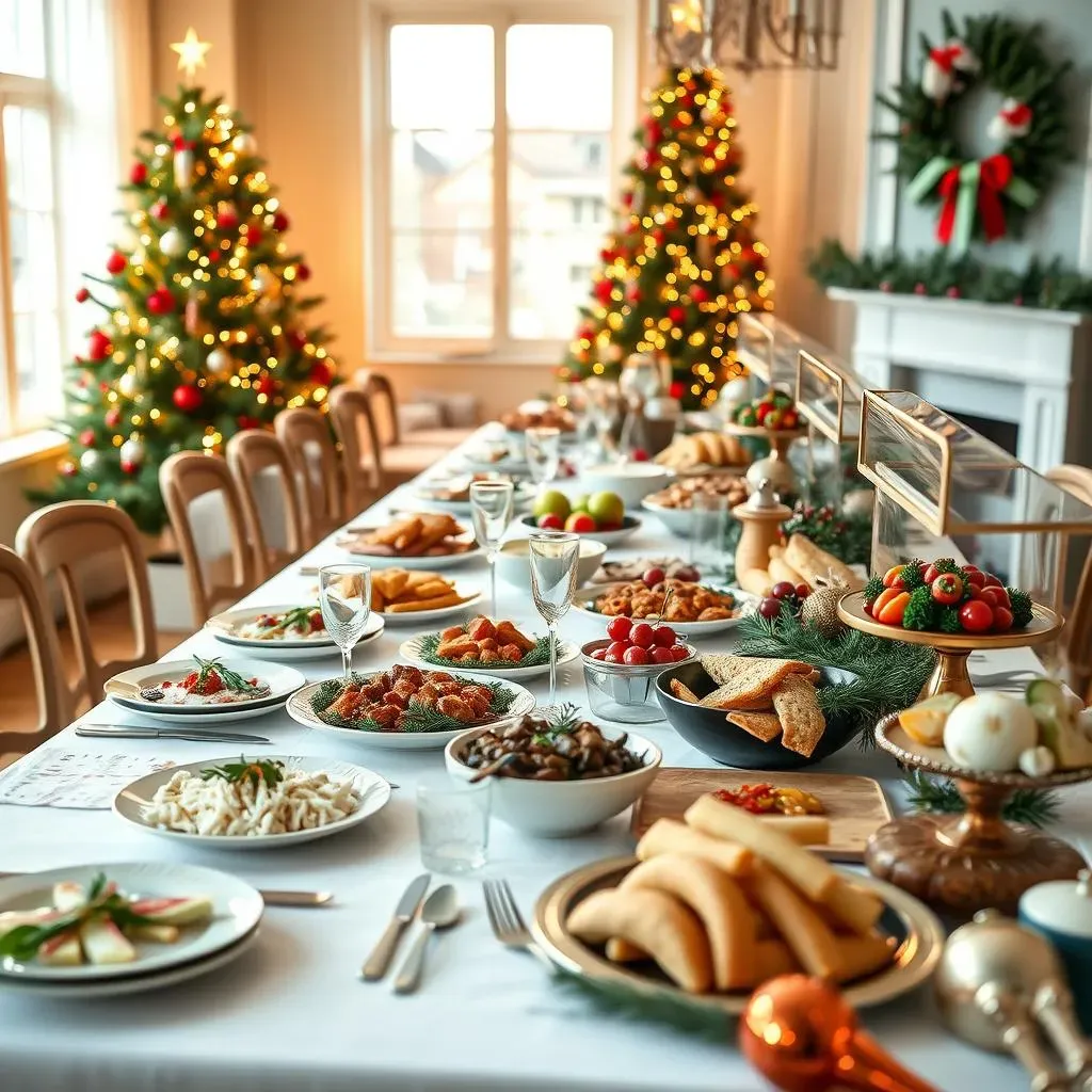 Festive Christmas Buffet Themes for Weddings