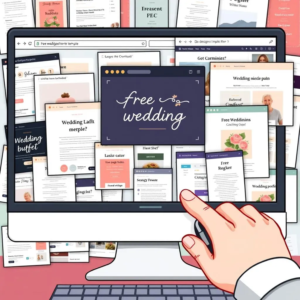 Finding Free Wedding Buffet Menu Templates Online