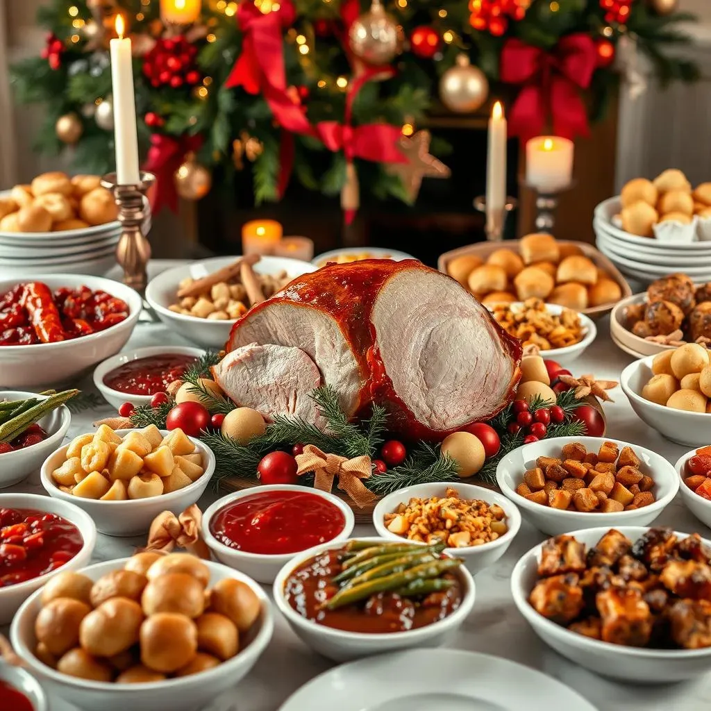 53 Festive Ideas for a Christmas Buffet Table