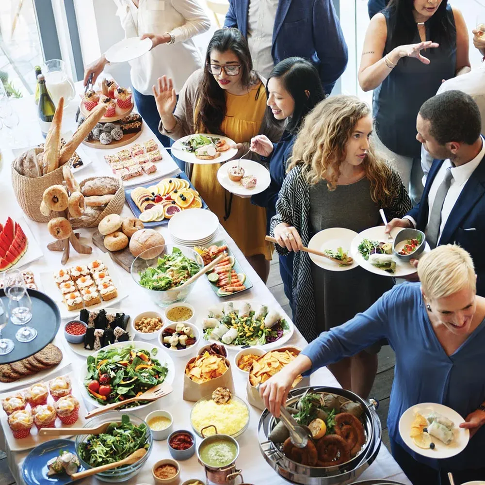 Impressive lunch buffet ideas for work colleagues will love