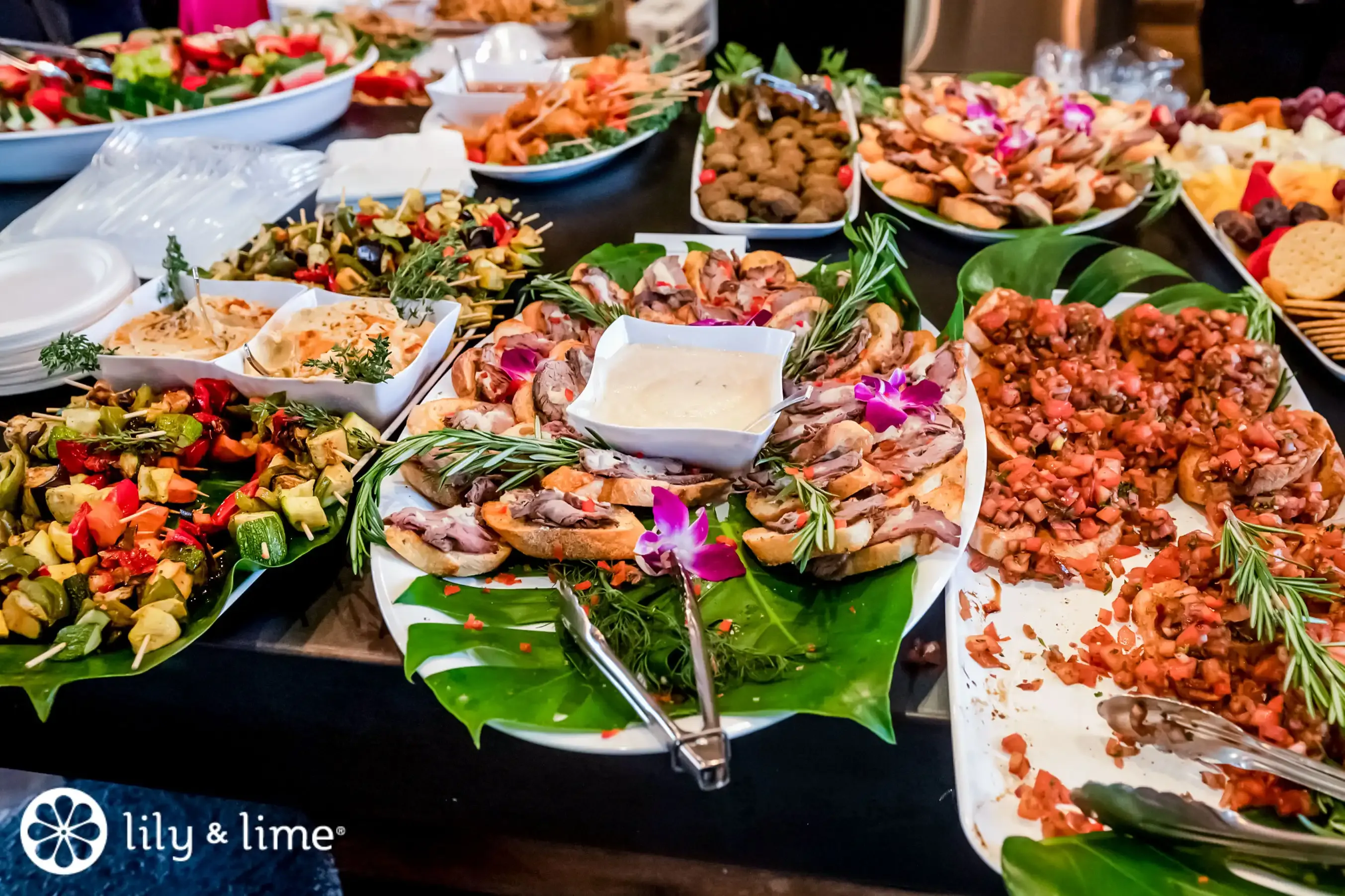Main Dishes & Sides: Hearty Spring Wedding Buffet Ideas