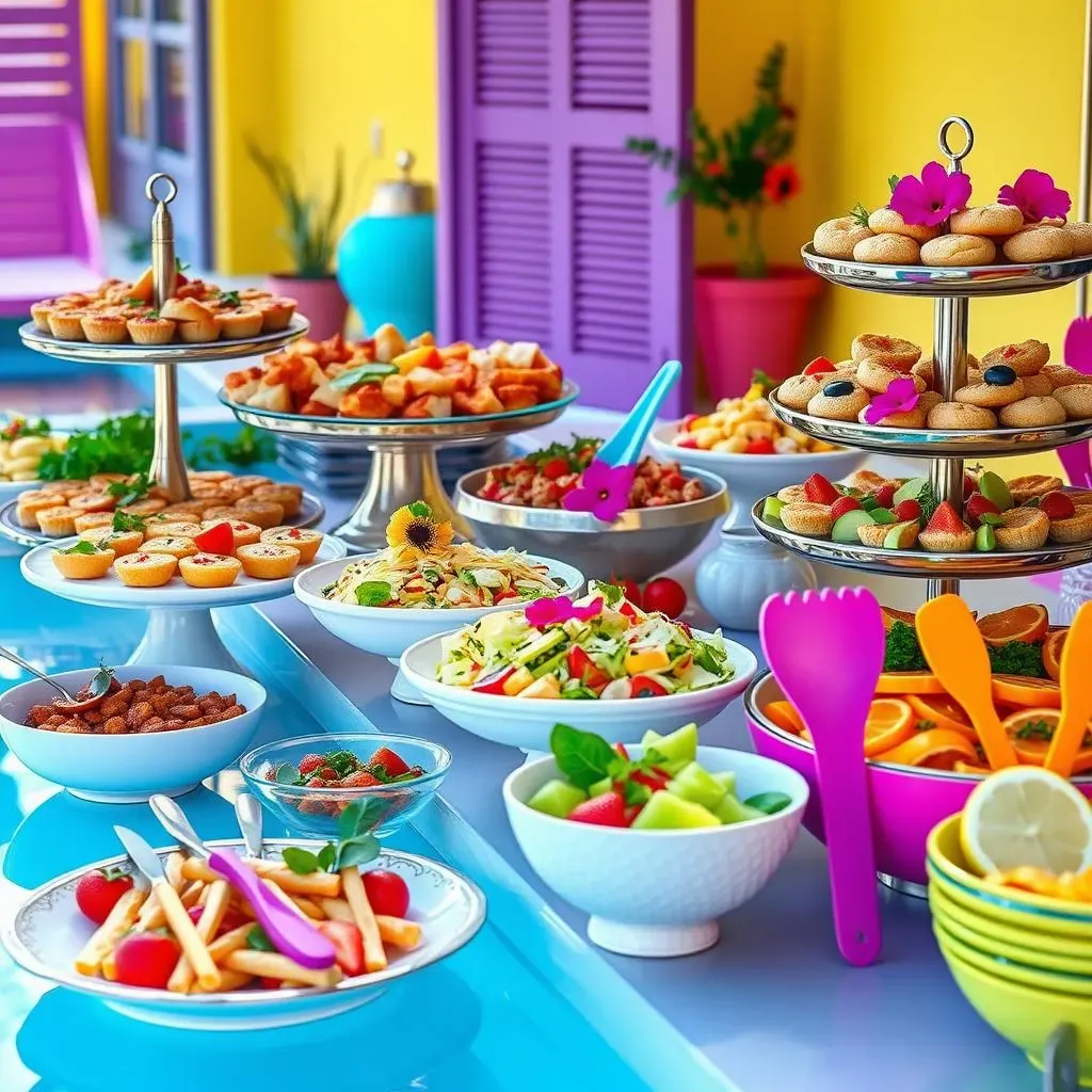 Making a Splash: Pool Party Buffet Presentation