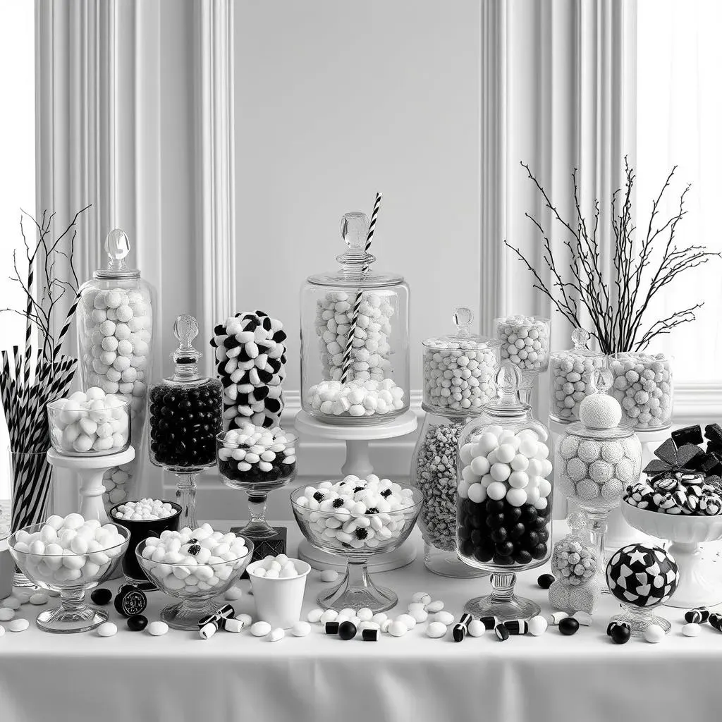 Making Your Black and White Candy Buffet a Success