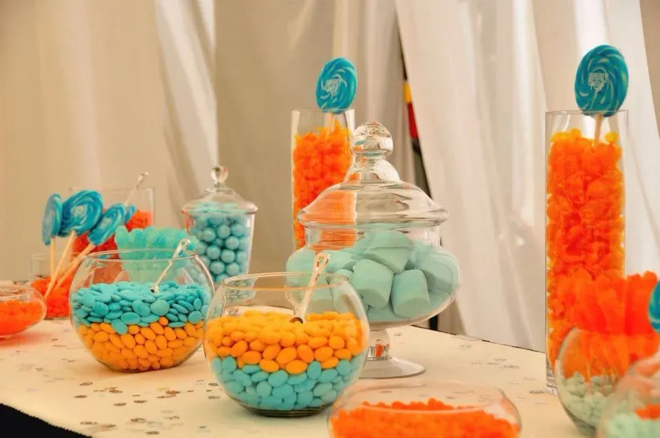 Making Your Blue and Orange Candy Buffet Unforgettable