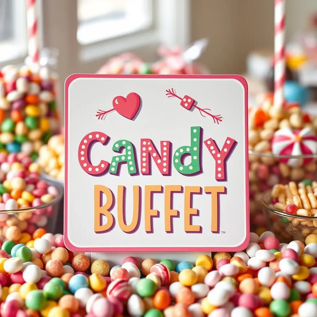 Making Your Candy Buffet Sign Ideas Shine: Placement and Presentation